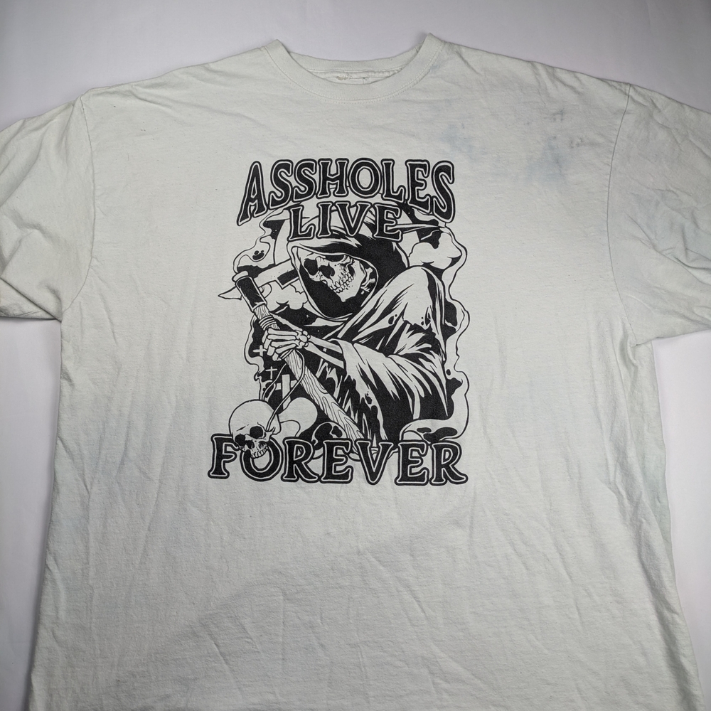Size XL (24x29)- As*holes Live Forever Shirt